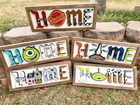 Disney Painted Home Signs
