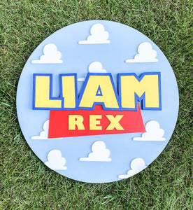 Reach For The Sky Name Sign