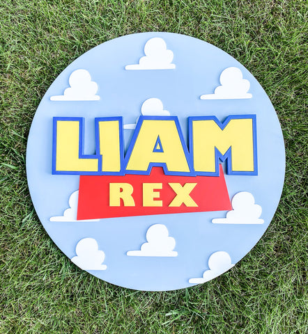 Reach For The Sky Name Sign