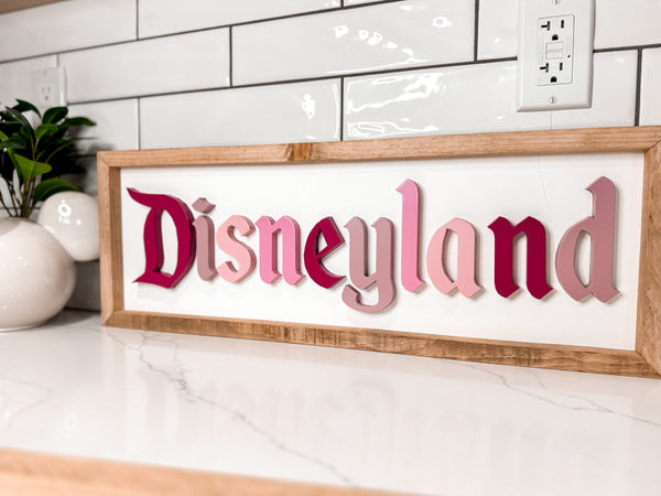 Framed Disneyland Sign
