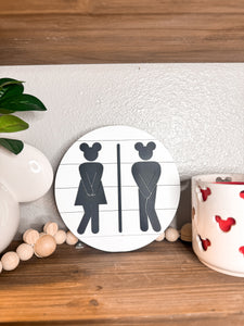 Restroom Mouse Head Round