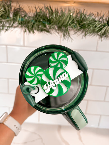 Candy Cane Mouse Topper