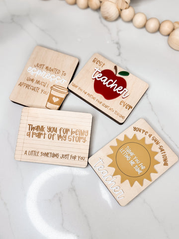 Teacher Gift Card Holder
