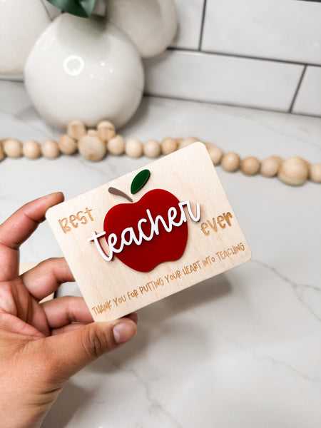 Teacher Gift Card Holder