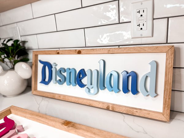 Framed Disneyland Sign
