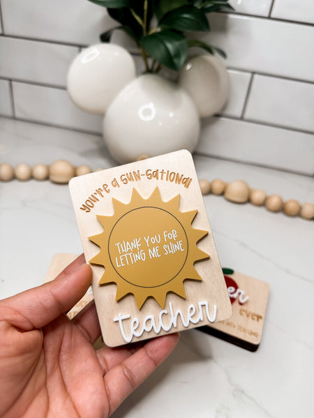 Teacher Gift Card Holder