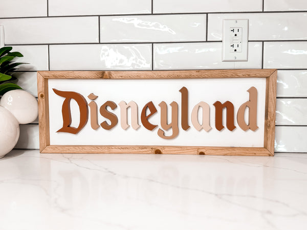 Framed Disneyland Sign