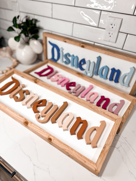 Framed Disneyland Sign