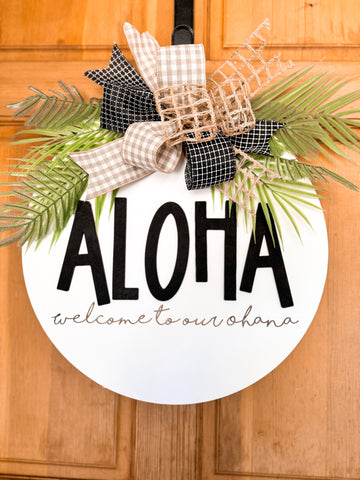 Aloha Door Hanger
