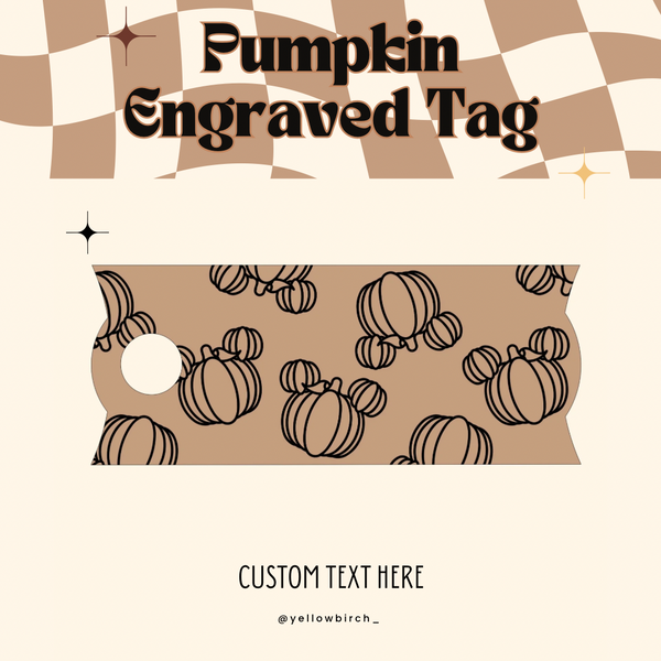 Engraved Pumpkin Topper