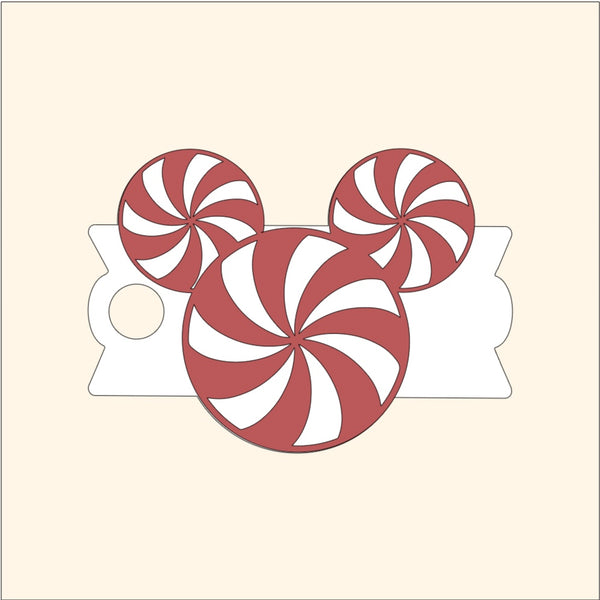 Candy Cane Mouse Topper