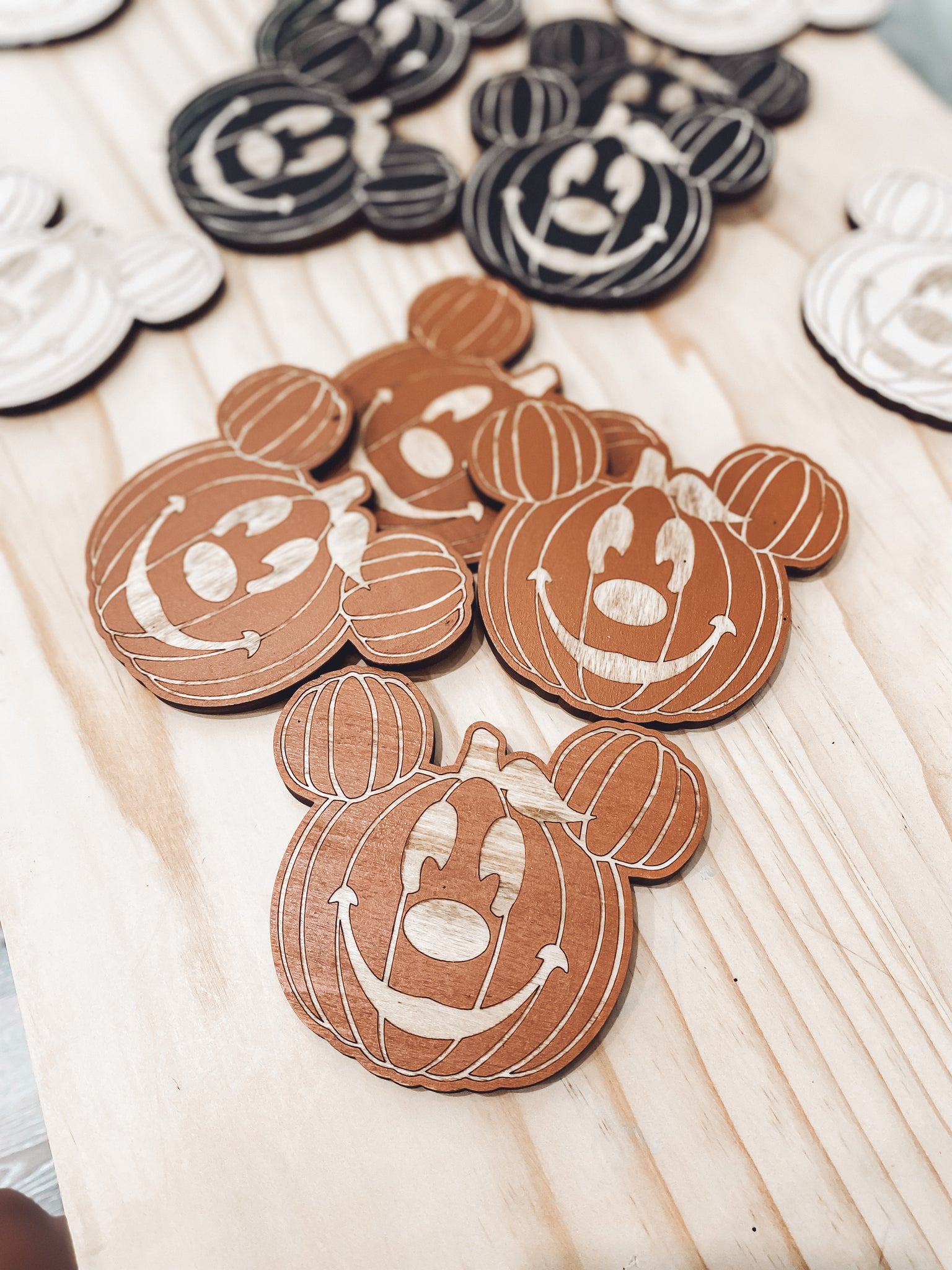 Pumpkin Coasters
