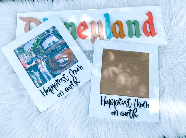 Retro picture Frame: Happiest mom on earth.
