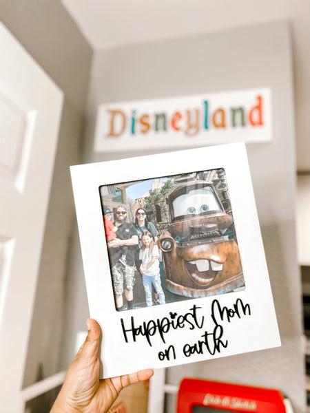 Retro picture Frame: Happiest mom on earth.