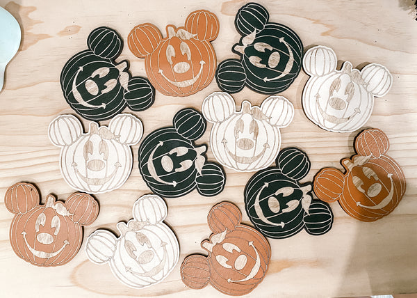 Pumpkin Coasters