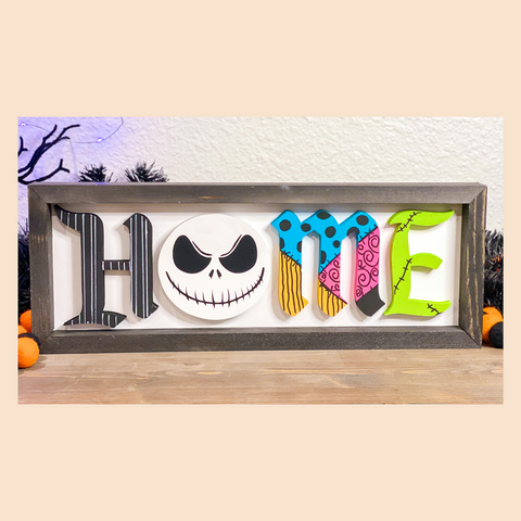 Nightmare Before Christmas Home Sign