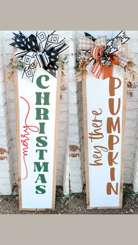 Fall/Christmas Porch Leaner